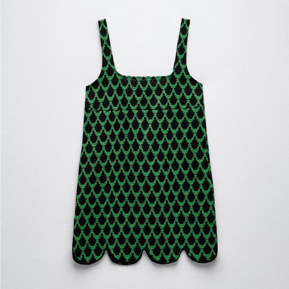 Zara Short Jacquard Dress